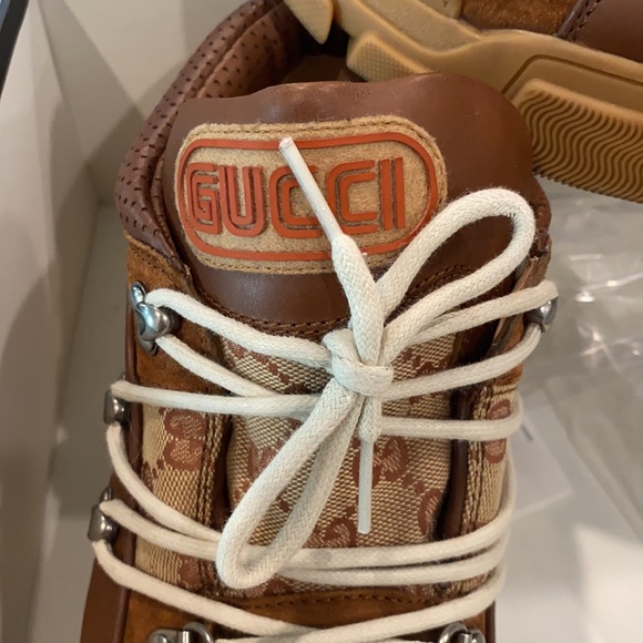 Men’s Gucci Flash trek sneakers s suede upper sz 13c main image 5